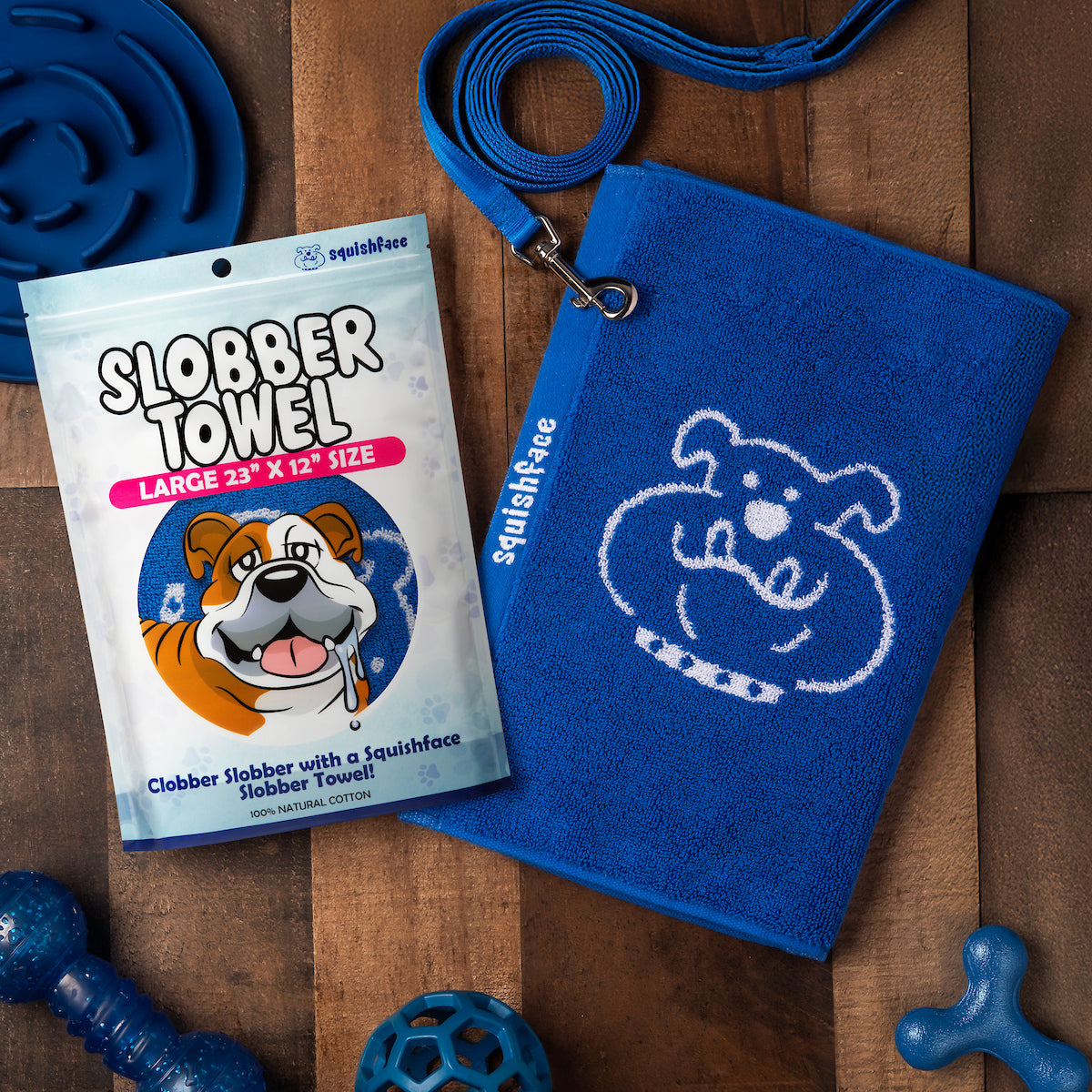 Squishface Dog Slobber Towel | Super-Absorbent & Durable