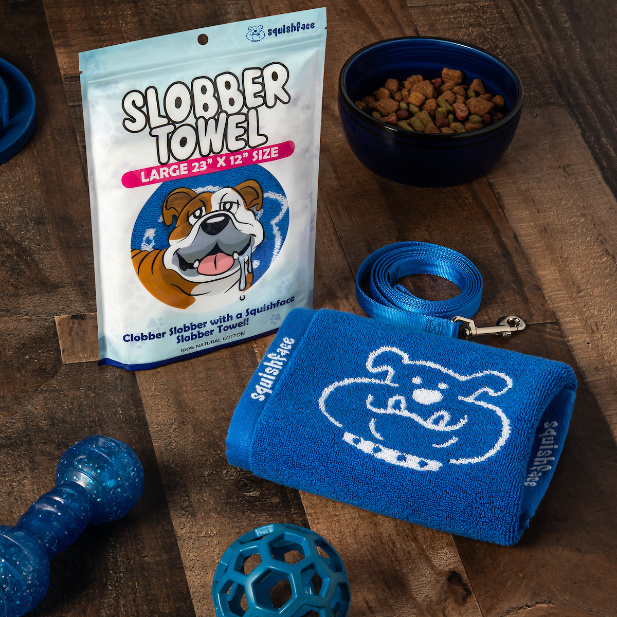 Squishface Dog Slobber Towel | Super-Absorbent & Durable