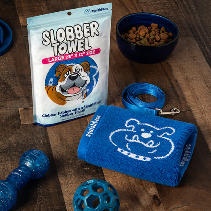 Squishface Dog Slobber Towel | Super-Absorbent & Durable