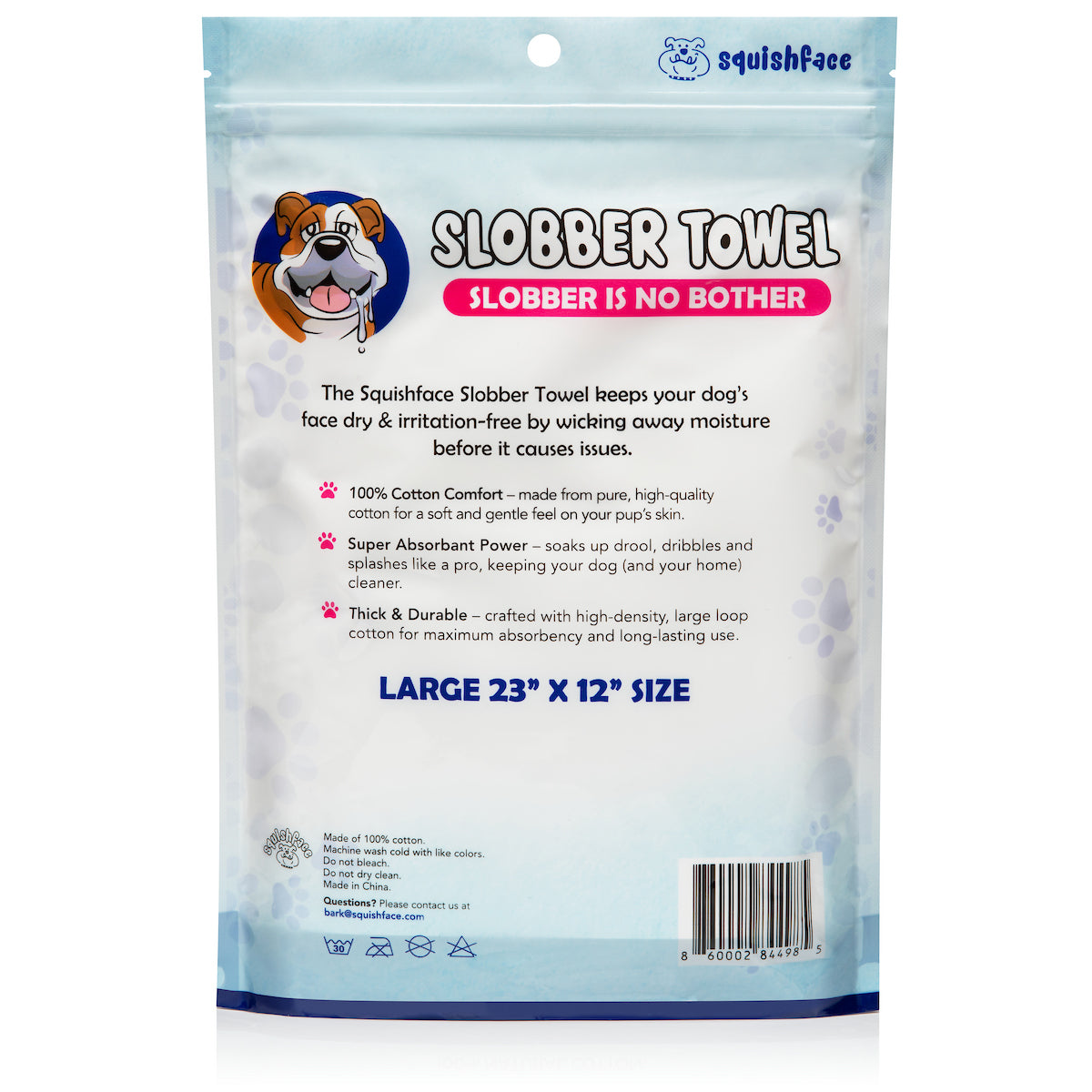 Squishface Dog Slobber Towel | Super-Absorbent & Durable