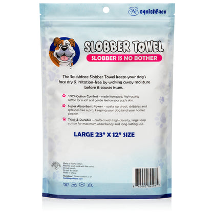 Squishface Dog Slobber Towel | Super-Absorbent & Durable