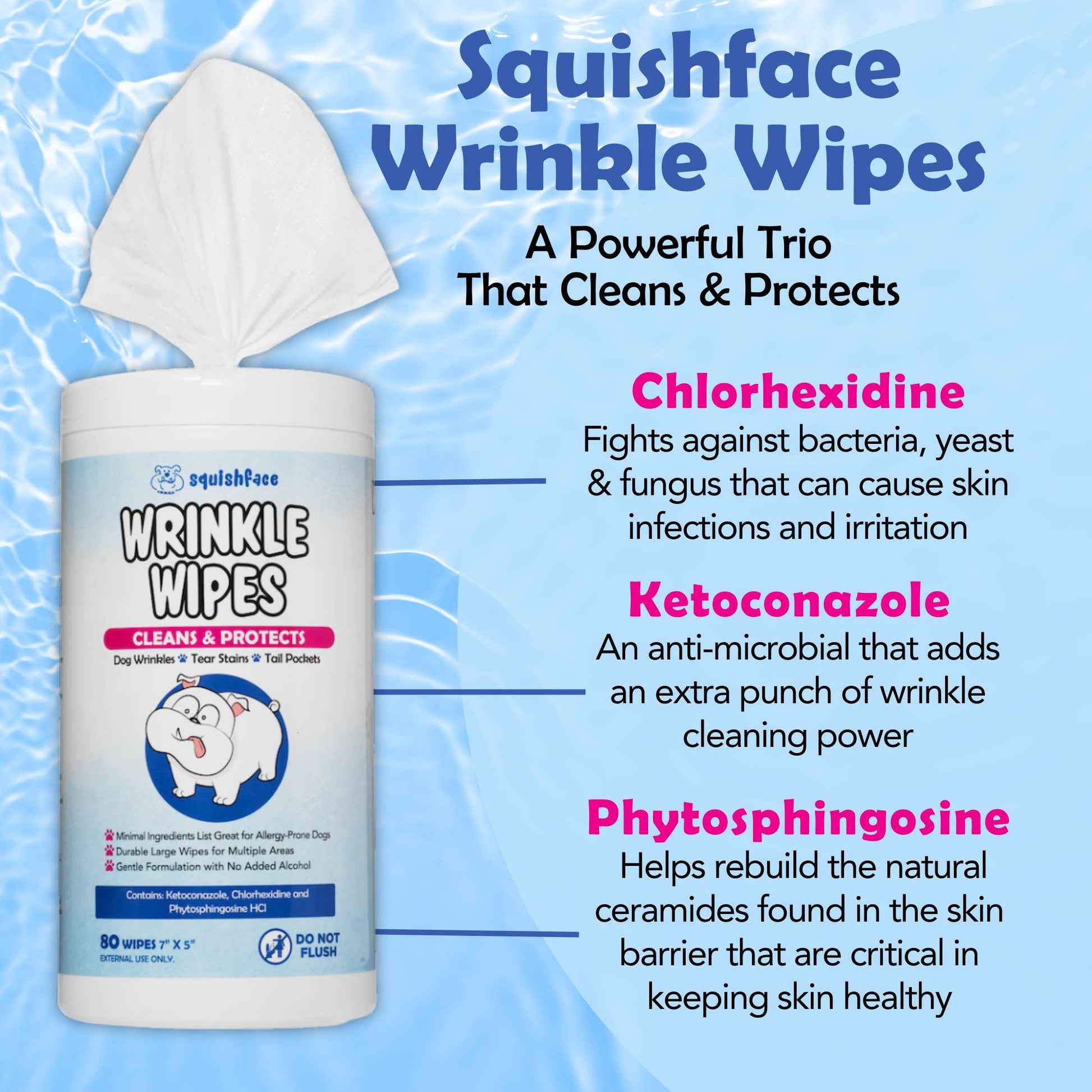 Squishface Wrinkle Wipes Ingredients
